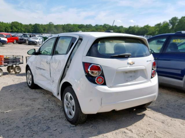 1G1JA6SG3G4135967 - 2016 CHEVROLET SONIC LS WHITE photo 3