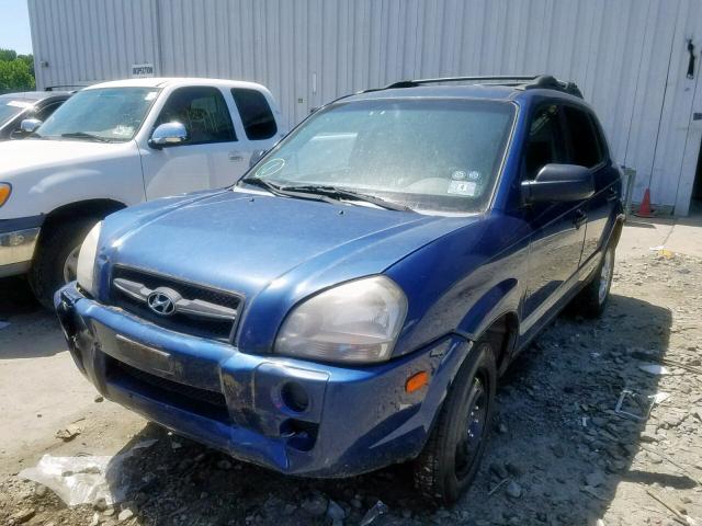 KM8JM12B76U379735 - 2006 HYUNDAI TUCSON GL BLUE photo 2