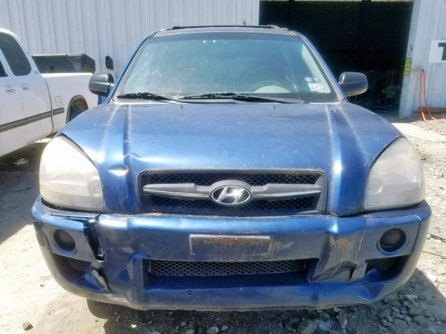 KM8JM12B76U379735 - 2006 HYUNDAI TUCSON GL BLUE photo 9