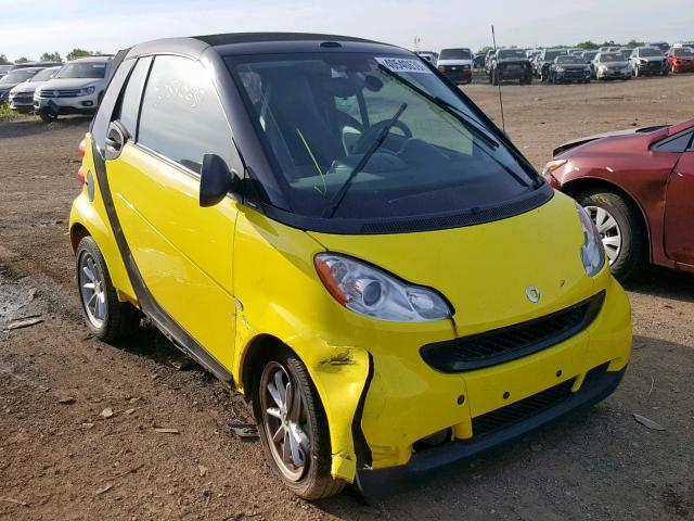 WMEEK31X68K114759 - 2008 SMART FORTWO PAS 黄色 照片 1