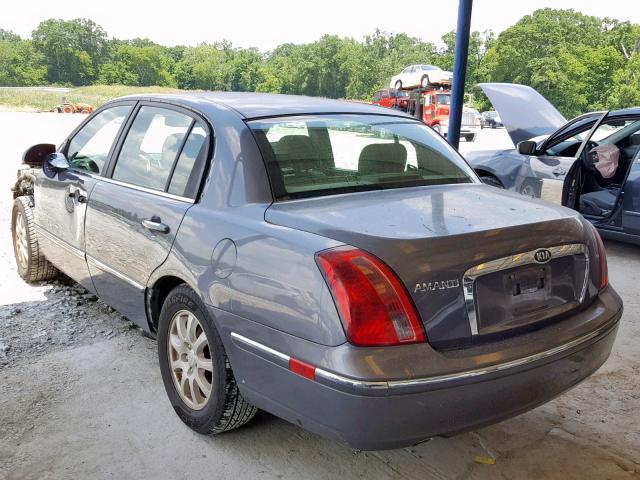 KNALD125185162442 - 2008 KIA AMANTI GRAY photo 3