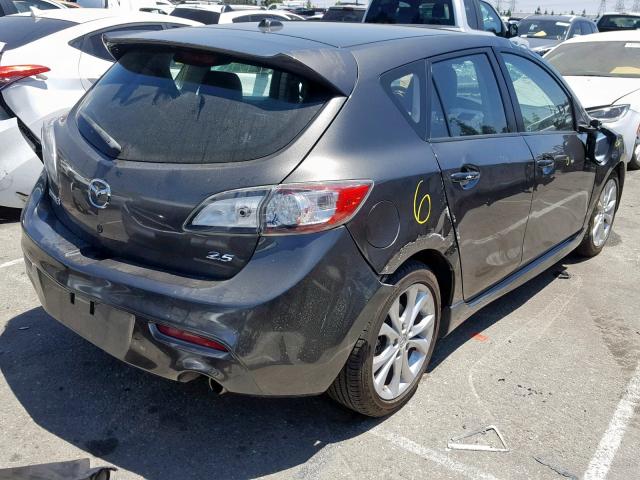 JM1BL1M64B1365315 - 2011 MAZDA 3 S CHARCOAL photo 4