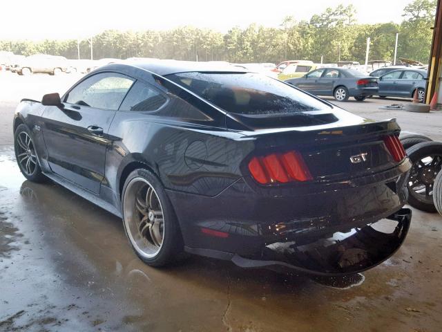 1FA6P8CF7F5316761 - 2015 FORD MUSTANG GT BLACK photo 3
