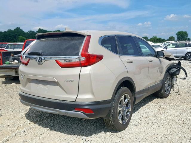 5J6RW2H89JL012704 - 2018 HONDA CR-V EXL BEIGE photo 4