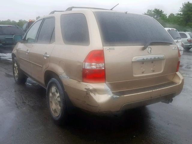 2HNYD18272H535841 - 2002 ACURA MDX GOLD photo 3