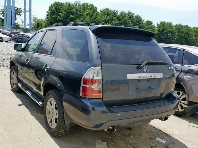 2HNYD18886H534501 - 2006 ACURA MDX TOURIN GRAY photo 3