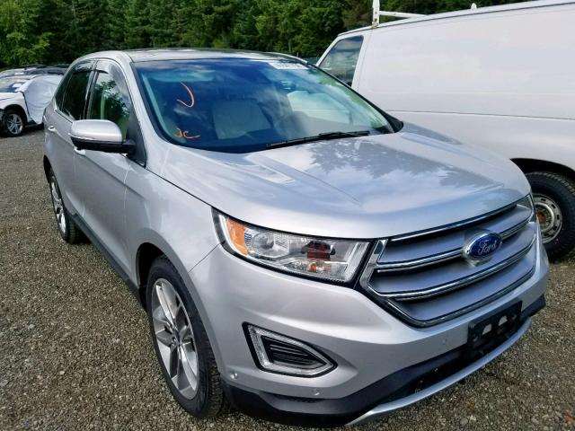 2FMPK4K89FBB69620 - 2015 FORD EDGE TITAN SILVER photo 1