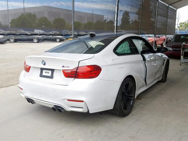 WBS3R9C53GK335761 - 2016 BMW M4 WHITE photo 4