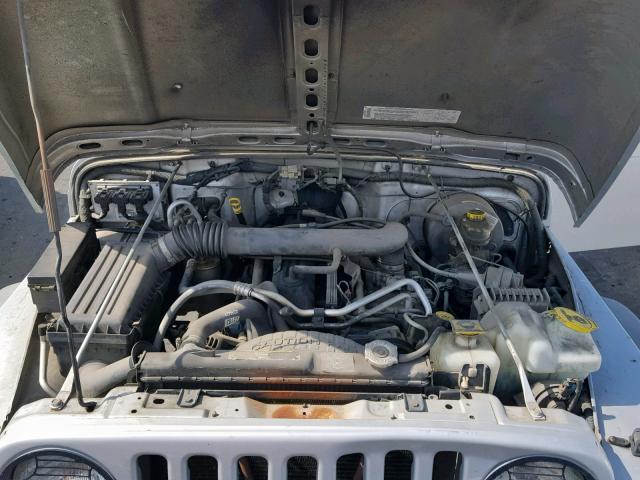 1J4FA39S84P724975 - 2004 JEEP WRANGLER X SILVER photo 7