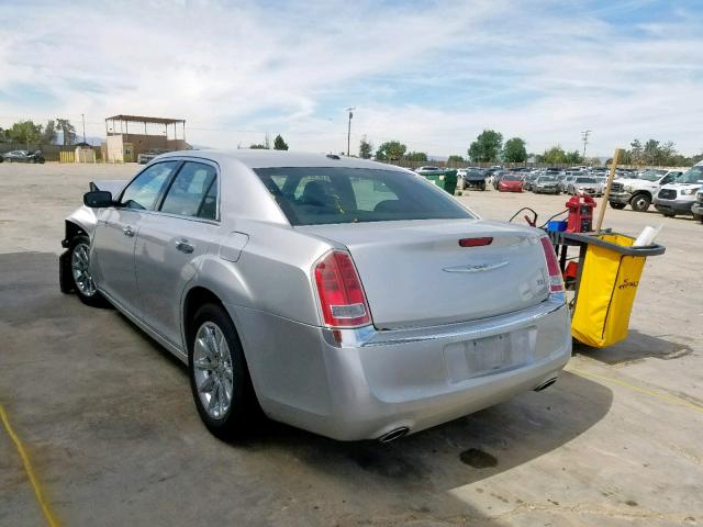 2C3CCACG6CH221707 - 2012 CHRYSLER 300 LIMITE SILVER photo 3