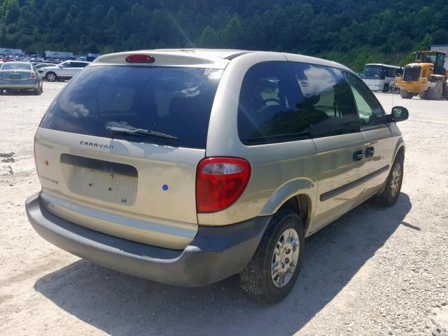 1D4GP25R86B654662 - 2006 DODGE CARAVAN SE GOLD photo 4