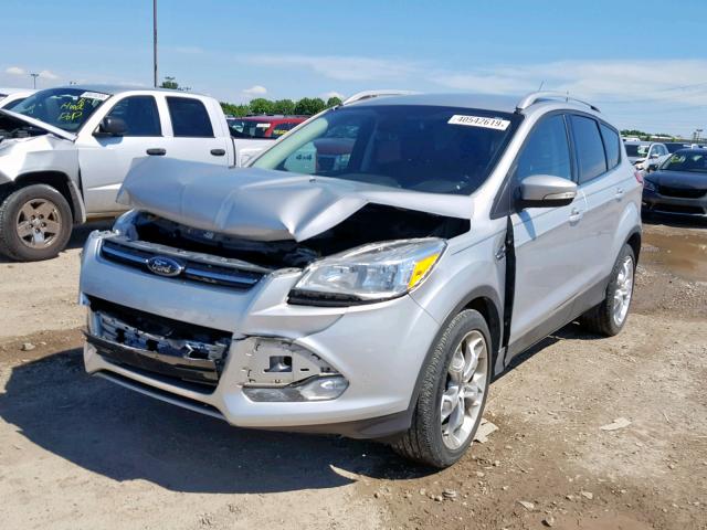 1FMCU0J98EUB96893 - 2014 FORD ESCAPE TIT SILVER photo 2