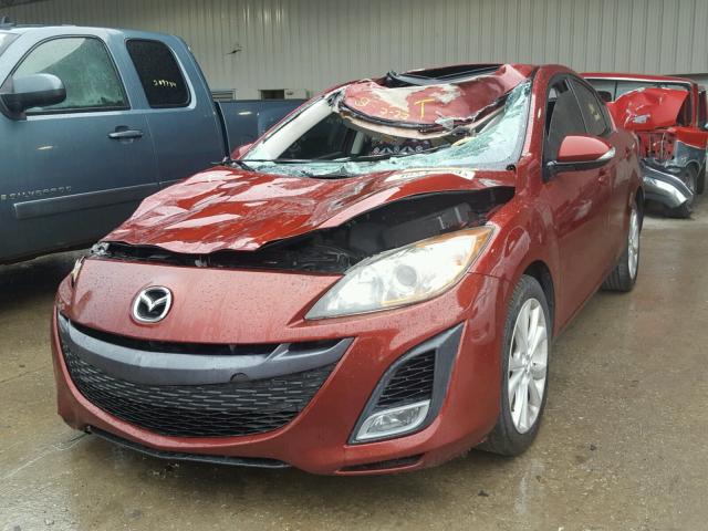 JM1BL1S62A1207878 - 2010 MAZDA 3 S RED photo 2