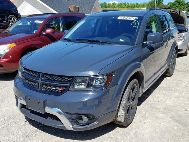 3C4PDDGGXJT371166 - 2018 DODGE JOURNEY CR GRAY photo 2