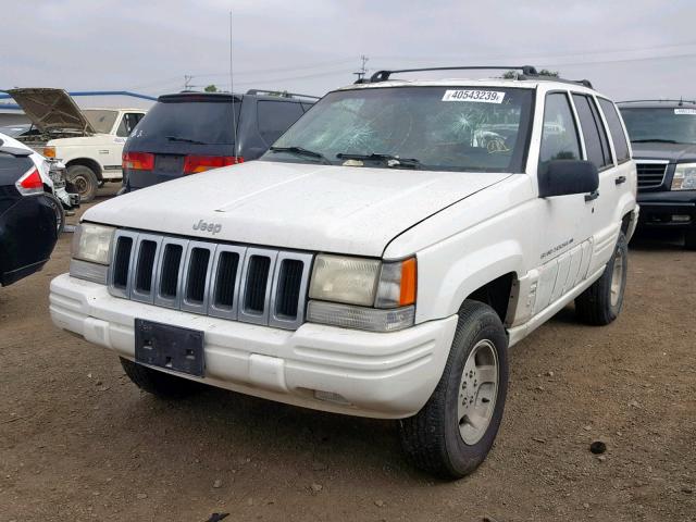 1J4FX48S0WC295220 - 1998 JEEP GRAND CHER WHITE photo 2