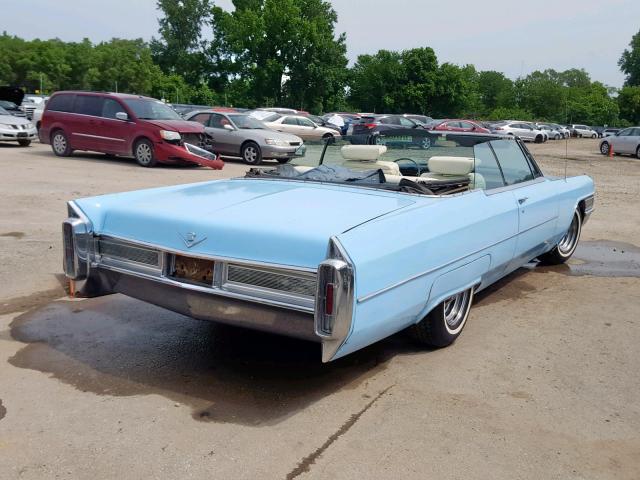 F5269146 - 1965 CADILLAC DEVILLE BLUE photo 4