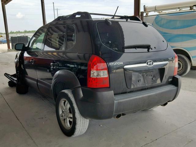 KM8JN72D27U621351 - 2007 HYUNDAI TUCSON SE BLACK photo 3