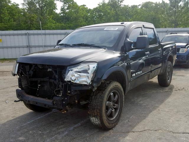 1N6BA0EC5DN300311 - 2013 NISSAN TITAN S BLACK photo 2