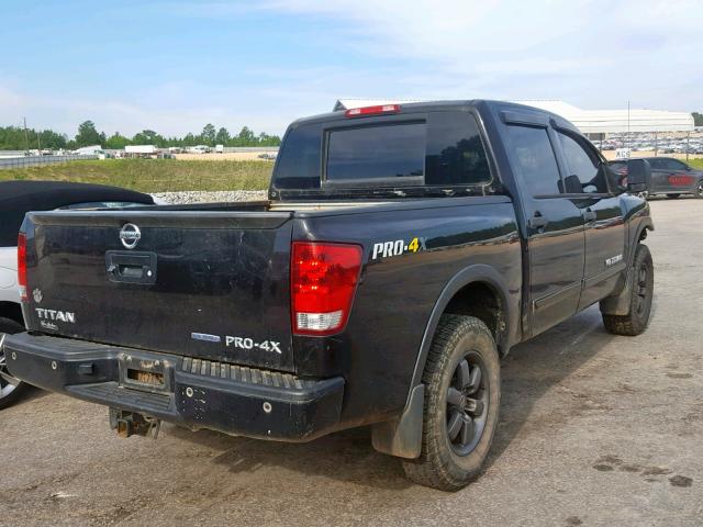 1N6BA0EC5DN300311 - 2013 NISSAN TITAN S BLACK photo 4