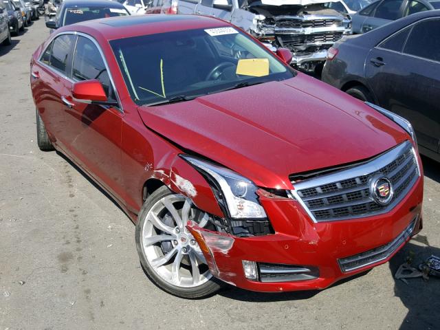 1G6AE5S3XE0112146 - 2014 CADILLAC ATS PREMIU RED photo 1