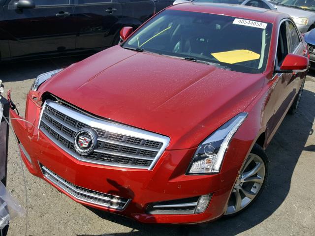 1G6AE5S3XE0112146 - 2014 CADILLAC ATS PREMIU RED photo 2