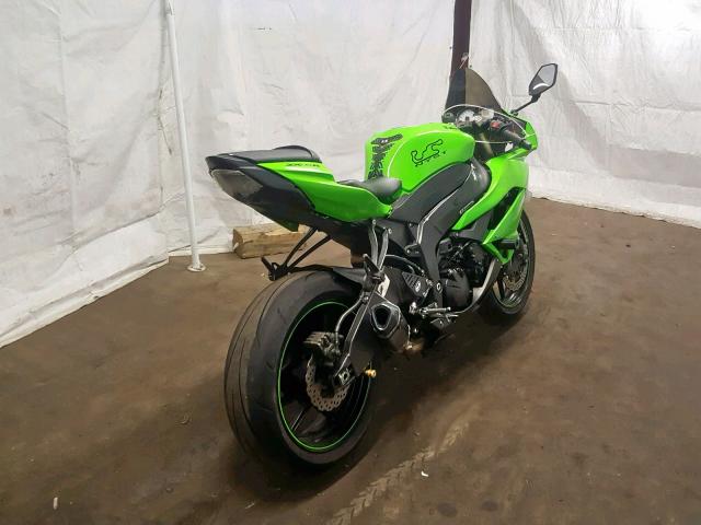 JKAZX4R189A008371 - 2009 KAWASAKI ZX600 R GREEN photo 4