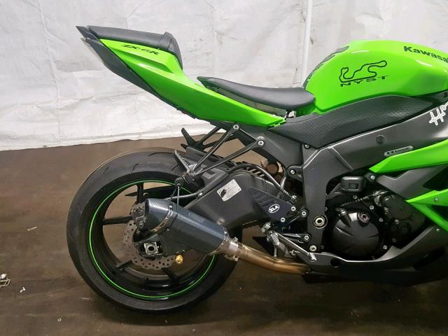 JKAZX4R189A008371 - 2009 KAWASAKI ZX600 R GREEN photo 6