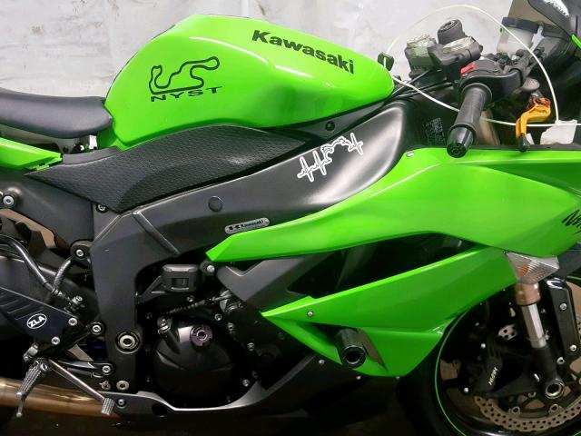 JKAZX4R189A008371 - 2009 KAWASAKI ZX600 R GREEN photo 7