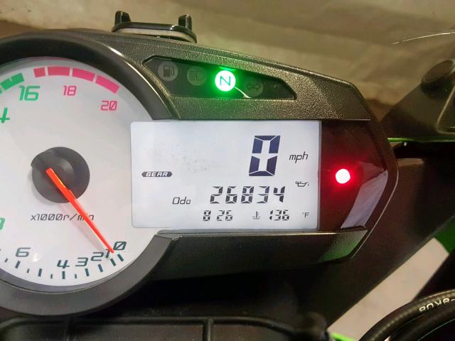 JKAZX4R189A008371 - 2009 KAWASAKI ZX600 R GREEN photo 8