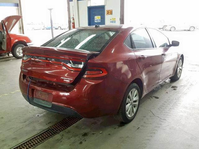 1C3CDFDH1FD275872 - 2015 DODGE DART SE AE RED photo 4