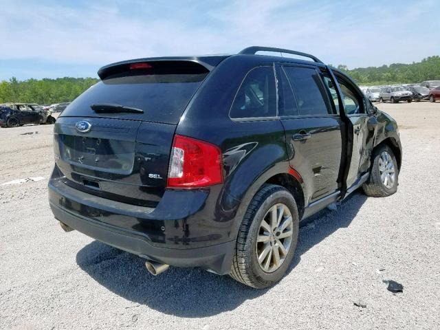 2FMDK3JC1DBC84390 - 2013 FORD EDGE SEL BLACK photo 4