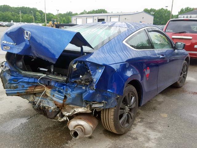 1HGCS1B86AA008794 - 2010 HONDA ACCORD EXL BLUE photo 4