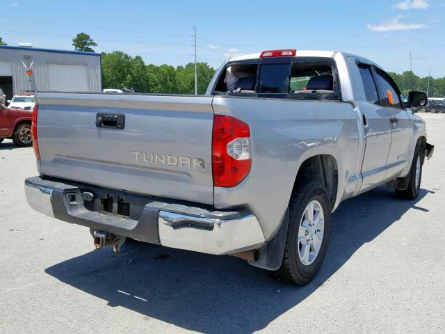 5TFRM5F13EX071507 - 2014 TOYOTA TUNDRA DOU SILVER photo 4