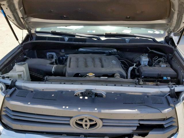 5TFRM5F13EX071507 - 2014 TOYOTA TUNDRA DOU SILVER photo 7