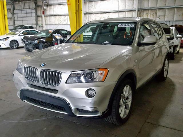 5UXWX7C54DL977733 - 2013 BMW X3 XDRIVE3 BEIGE photo 2