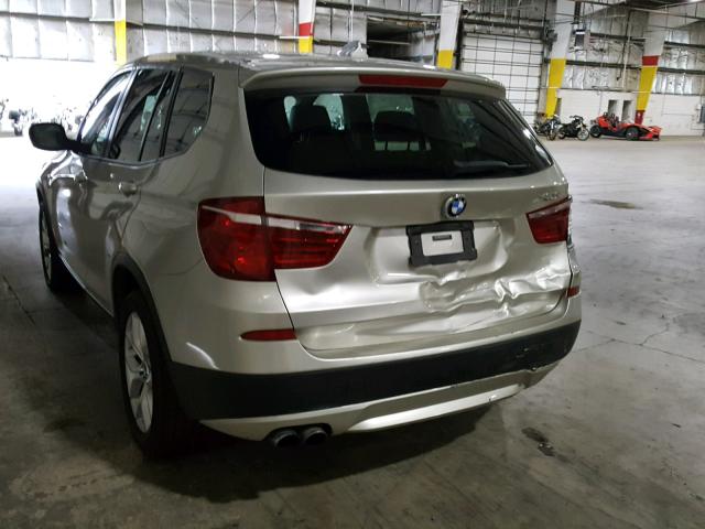 5UXWX7C54DL977733 - 2013 BMW X3 XDRIVE3 BEIGE photo 3