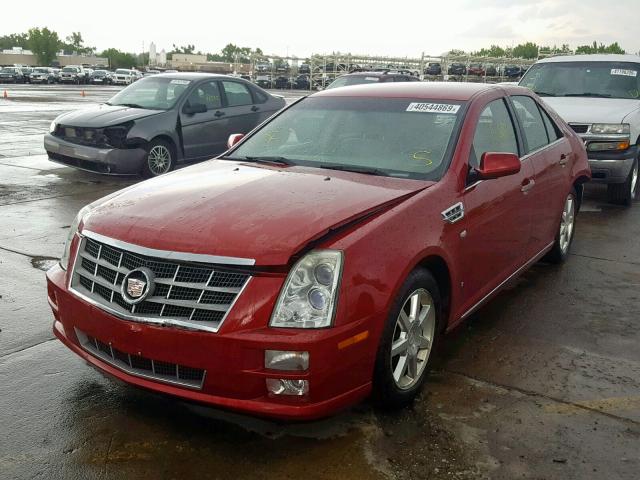 1G6DW67V480179663 - 2008 CADILLAC STS RED photo 2