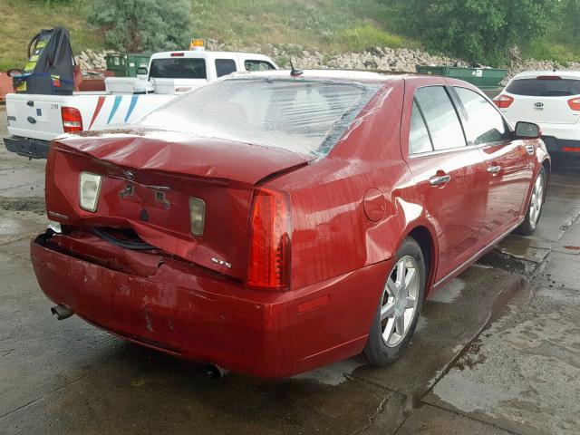 1G6DW67V480179663 - 2008 CADILLAC STS RED photo 4