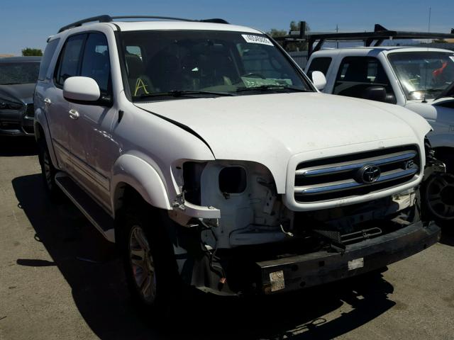 5TDZT38A23S173596 - 2003 TOYOTA SEQUOIA LI WHITE photo 1