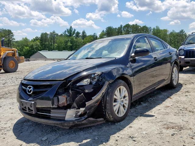 1YVHZ8CB2A5M42586 - 2010 MAZDA 6 S BLACK photo 2