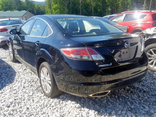 1YVHZ8CB2A5M42586 - 2010 MAZDA 6 S BLACK photo 3