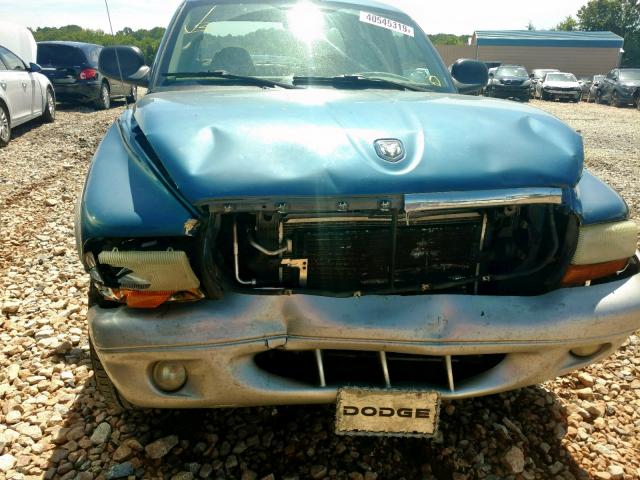 1D7HG48N04S566990 - 2004 DODGE DAKOTA QUA BLUE photo 9