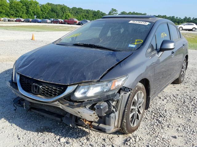 2HGFB2F97DH551017 - 2013 HONDA CIVIC EXL 灰色 照片 2