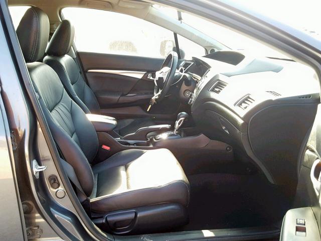 2HGFB2F97DH551017 - 2013 HONDA CIVIC EXL 灰色 照片 5