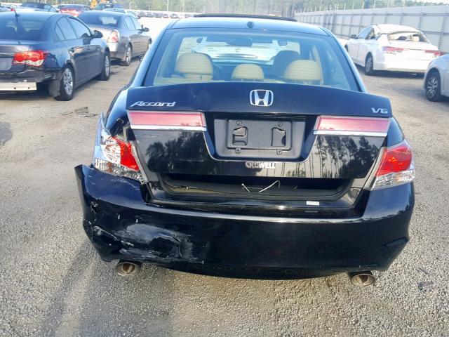 5KBCP3F80BB001680 - 2011 HONDA ACCORD EXL BLACK photo 9