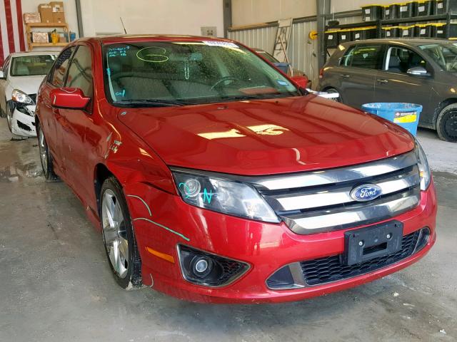 3FAHP0KC7CR176270 - 2012 FORD FUSION SPO RED photo 1