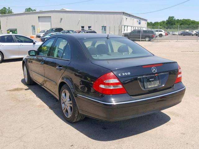 WDBUF56J66A834174 - 2006 MERCEDES-BENZ E 350 BLACK photo 3