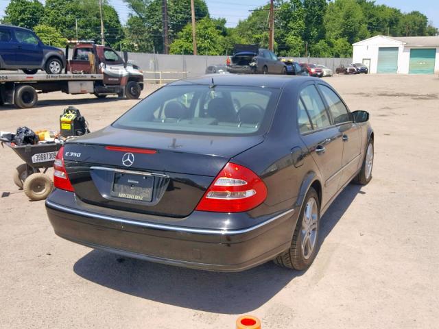 WDBUF56J66A834174 - 2006 MERCEDES-BENZ E 350 BLACK photo 4