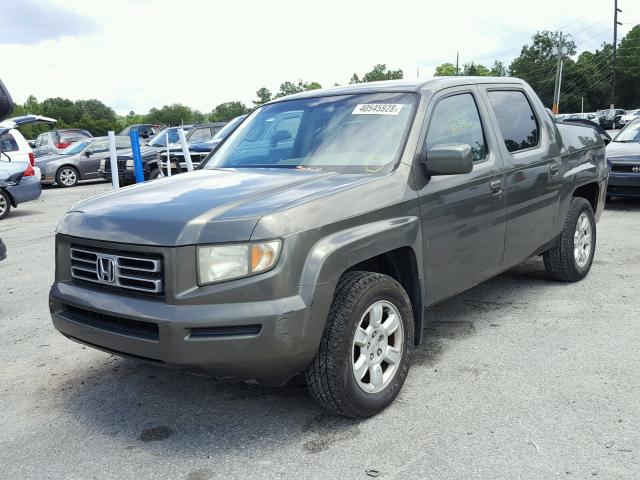 2HJYK16426H553150 - 2006 HONDA RIDGELINE GREEN photo 2