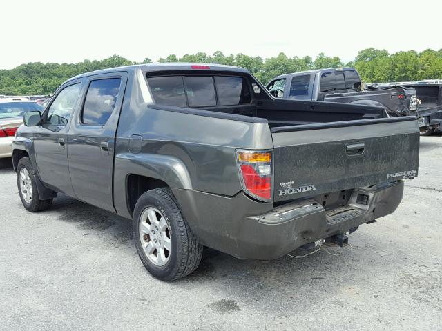 2HJYK16426H553150 - 2006 HONDA RIDGELINE GREEN photo 3